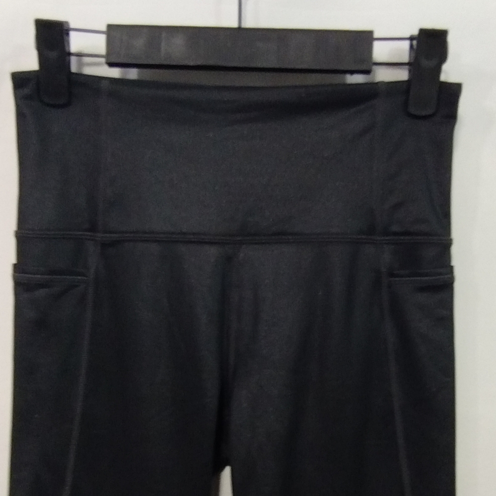 Athleta Inclination Moto Tight Women's XS Black Glitter Workout Gym Running - Picture 4 of 11